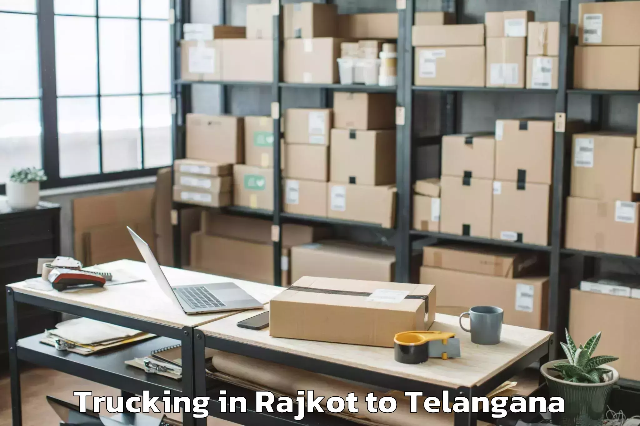 Leading Rajkot to Manjeera Mall Trucking Provider